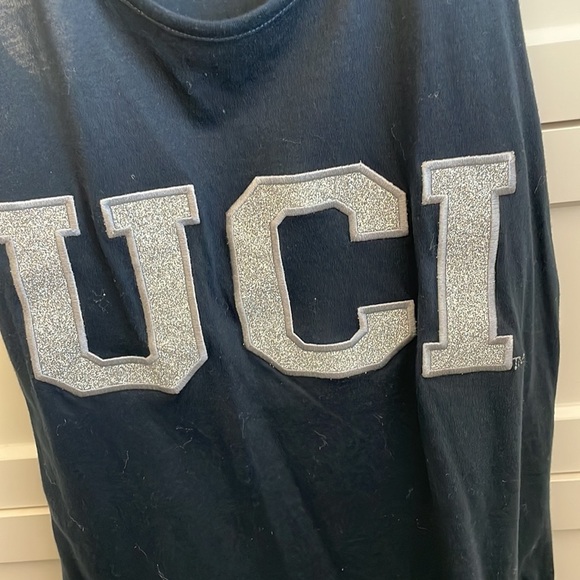 District Women’s Navy Blue Racerback Tank Top with Glittery UCI - Size Medium - Picture 2 of 6